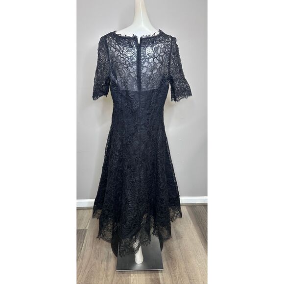 RICKIE FREEMAN FOR TERI JON Lace Midi Dress US 16 $860 - Picture 7 of 9